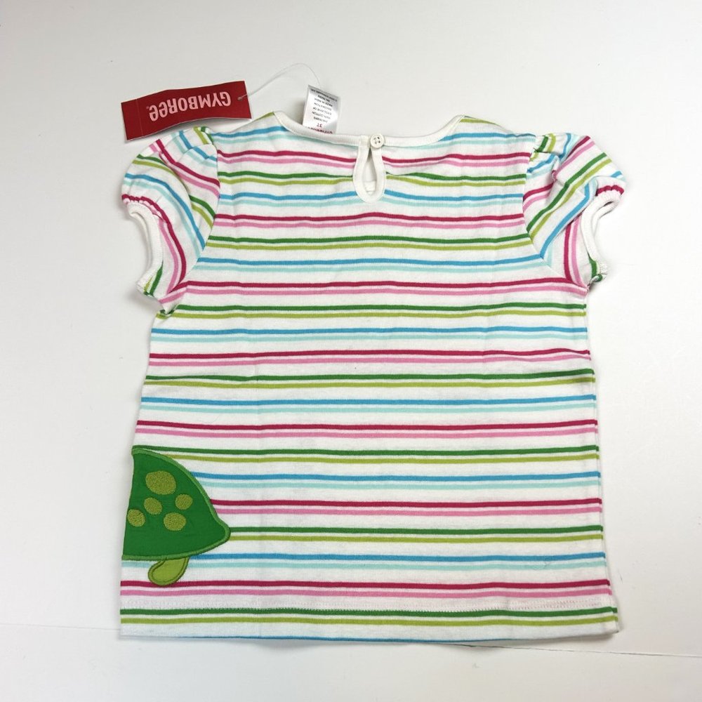 NWT Gymboree Girl Piped Turtle Short & Stripe Turtle Tee 2 Pieces Set Size 3 - Picture 7 of 12